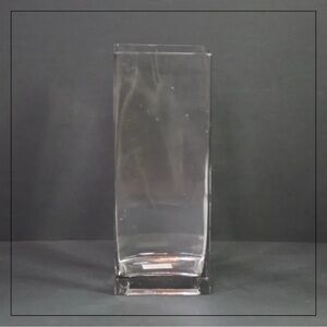 Mid-Century Modern Extra Tall Modular Cubed Handblown Heavy Glass Vase by YXCEL